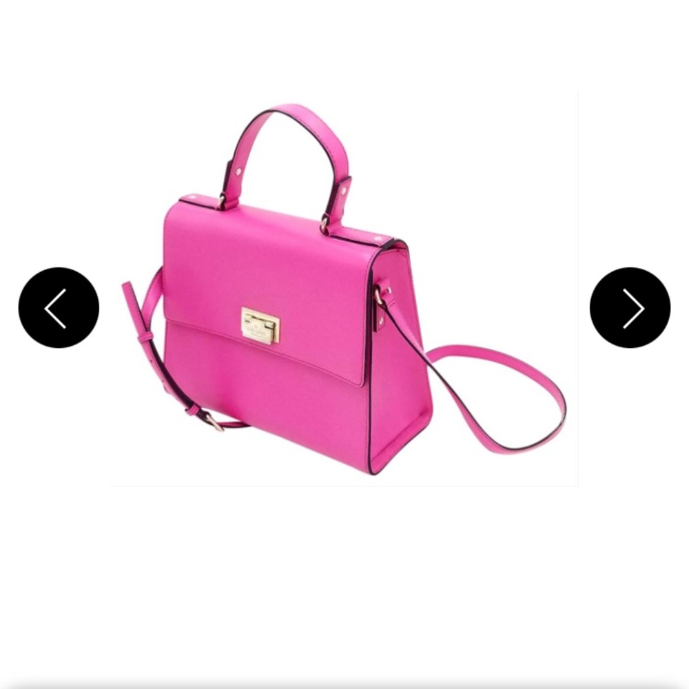 Kate Spade Doris Wkru2643 Fuschia Pink Leather Hobo Bag